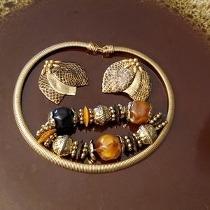 Flexible Fashion Choker bonus bracelet & earrings